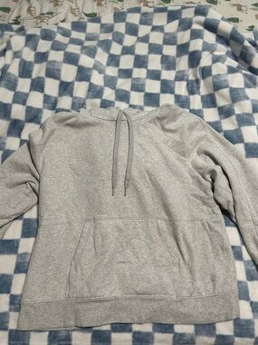 Athleta Light Gray Crewneck Hoodie